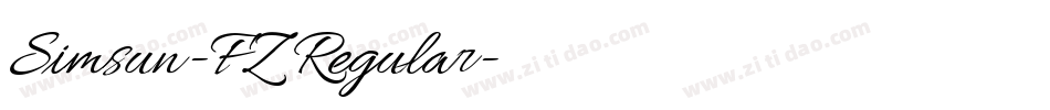 Simsun-FZ Regular字体转换